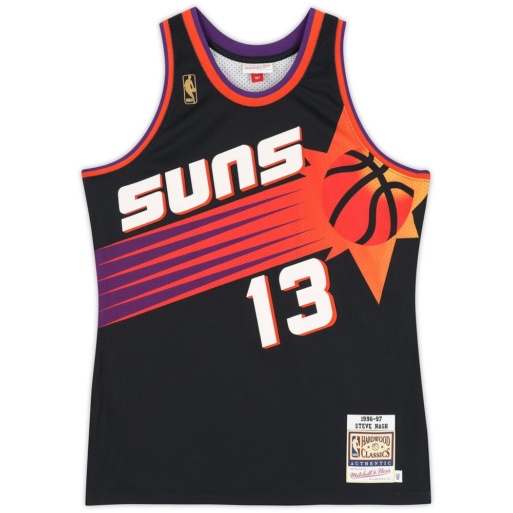Steve Nash Phoenix Suns Autographed Mitchell & Ness Black 1996-97 Authentic Jersey with Multiple Inscriptions - Limited Edition of 12
