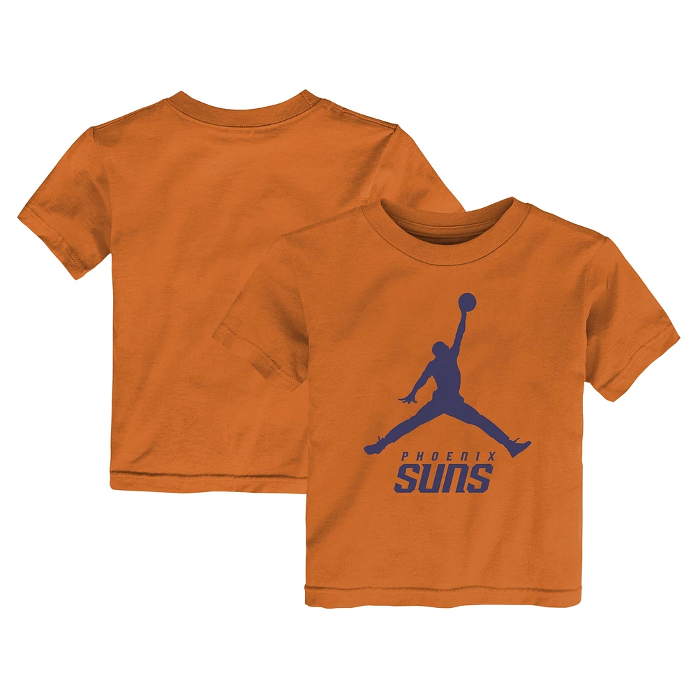 T-shirt Jumpman essentiel Jordan Brand orange Phoenix Suns pour tout-petit