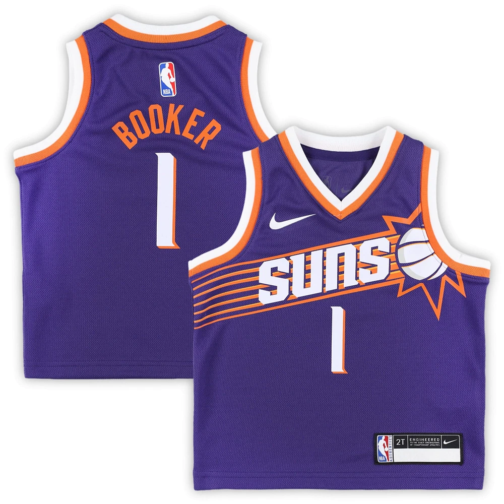 Toddler Nike Devin Booker Purple Phoenix Suns Swingman Player Jersey - Icon Edition