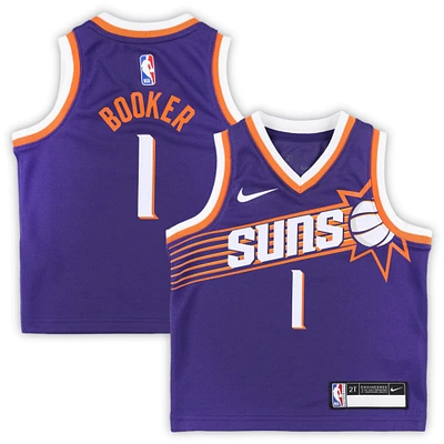 Toddler Nike Devin Booker Purple Phoenix Suns Swingman Player Jersey - Icon Edition