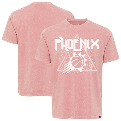 Unisex Sportiqe  Pink Phoenix Suns Distressed Rock & Roll Collection Angus Premium Mineral Wash T-Shirt