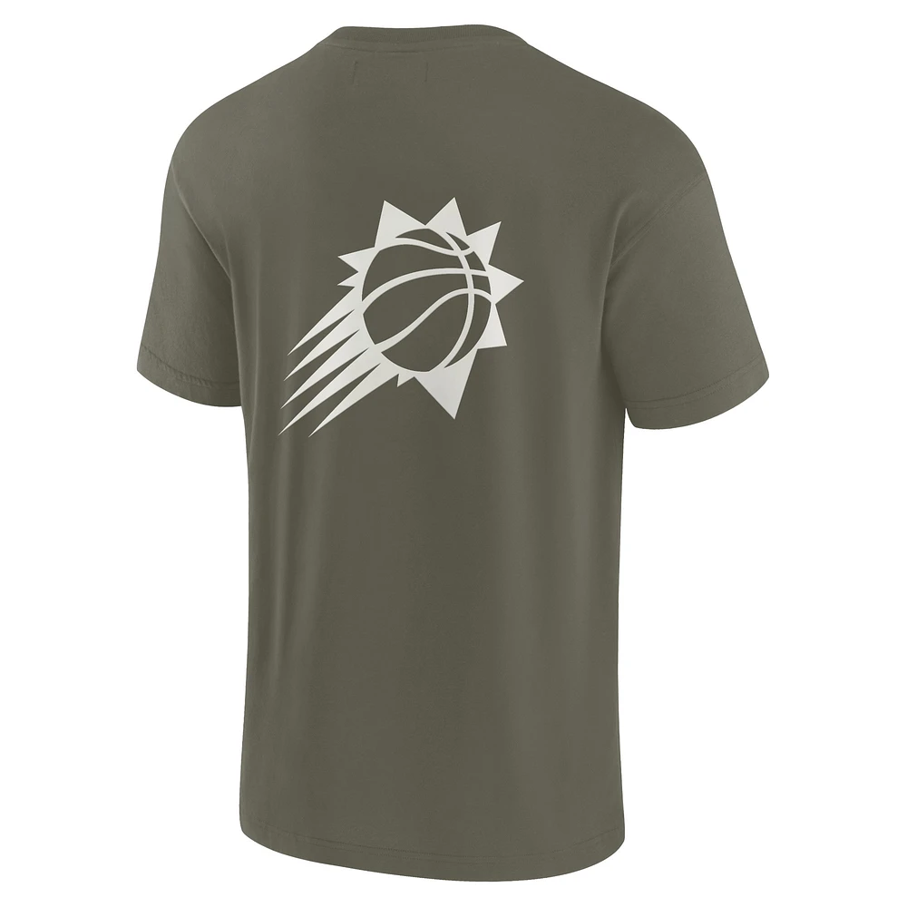 T-shirt unisexe Fanatics Olive Phoenix Suns Elements super doux à manches courtes