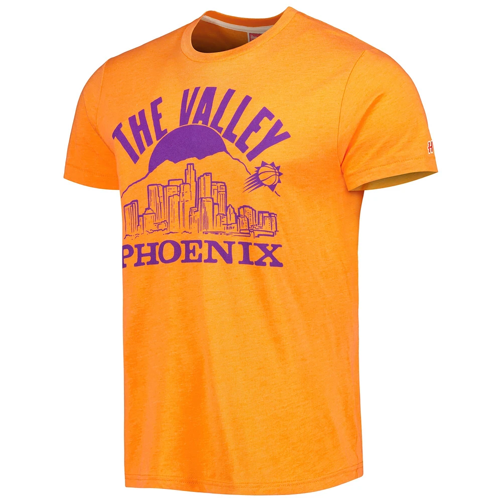 Unisex Homage Orange Phoenix Suns Hometown Hyper Local Tri-Blend T-Shirt