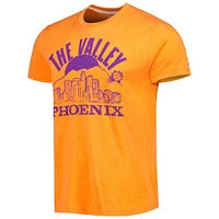 Hommage unisexe orange Phoenix Suns Hometown Hyper Local triple mélange T-shirt