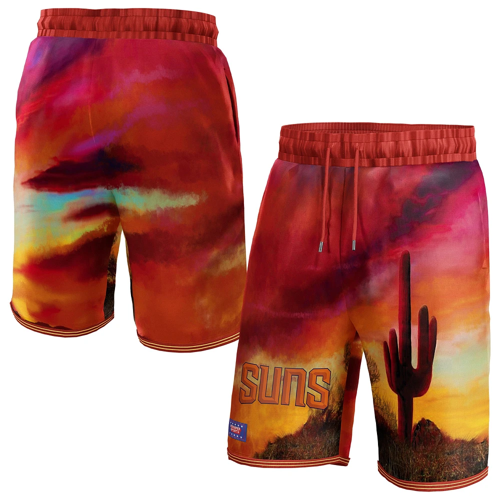 Short unisexe NBA & KidSuper Studios by Fanatics Red Phoenix Suns Hometown