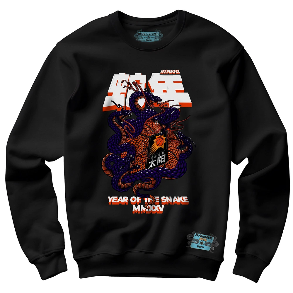 Unisex NBALab x Hyperfly Black Phoenix Suns Year of the Snake Lunar New Collection Sweatshirt