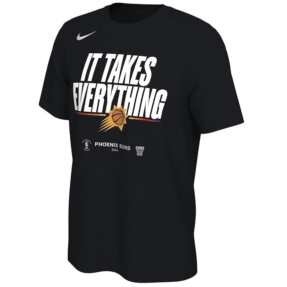 Unisex Nike  Black Phoenix Suns 2024 NBA Playoffs Mantra T-Shirt