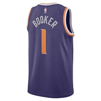 Unisexe Nike Devin Booker Violet Phoenix Suns Swingman Player Jersey - Icon Edition