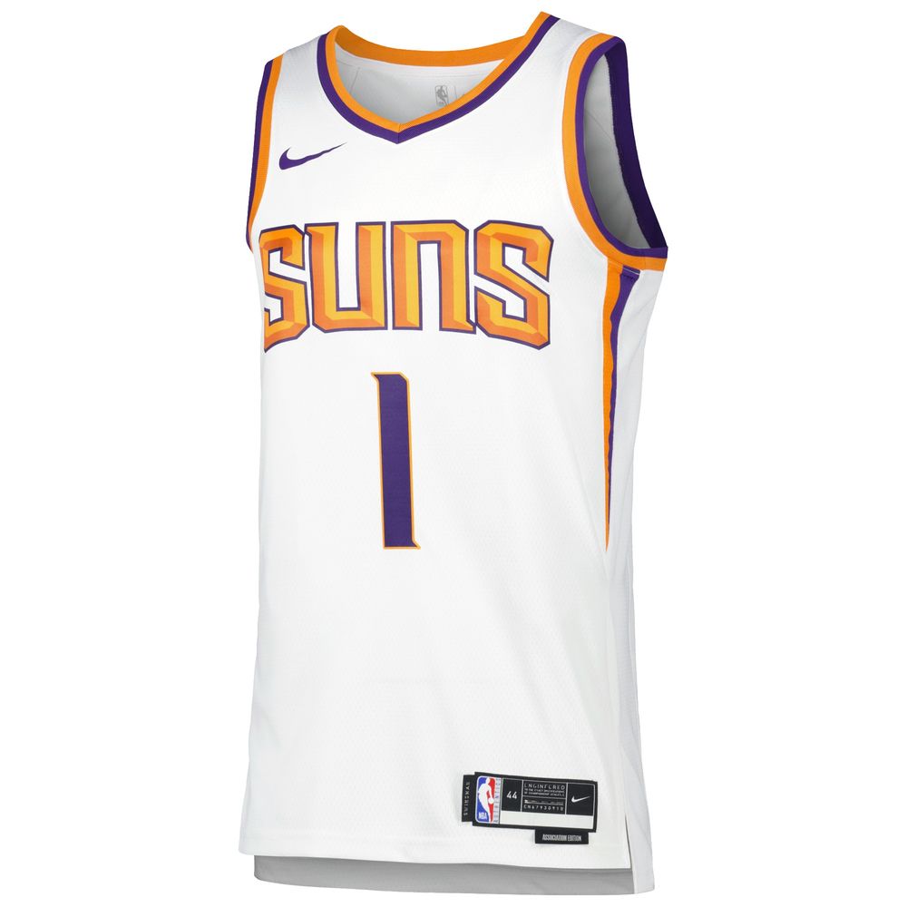 Youth Nike Devin Booker White Phoenix Suns Swingman Jersey - Association Edition Size: Large