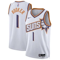Maillot unisexe Nike Devin Booker blanc Phoenix Suns Swingman - Édition Association