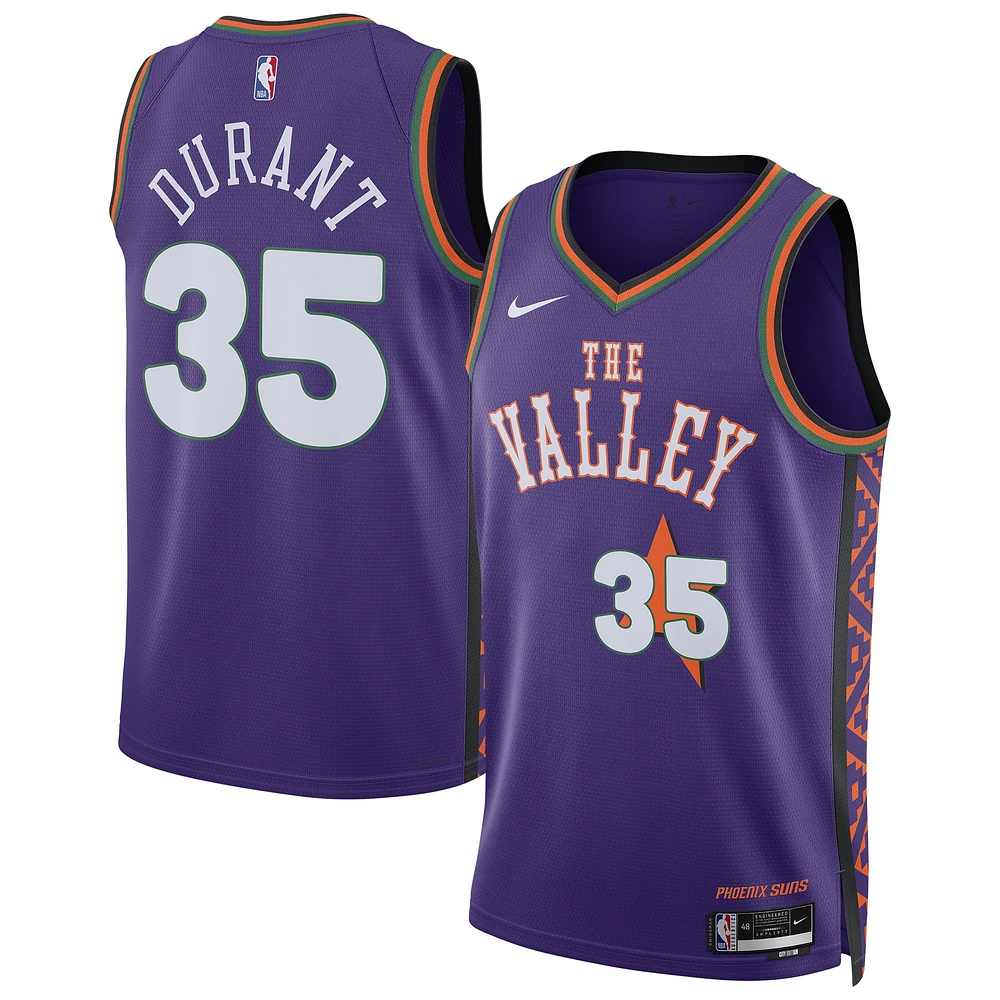 Maillot de joueur unisexe Nike Kevin Durant Purple Phoenix Suns 2024/25 Swingman - Édition City