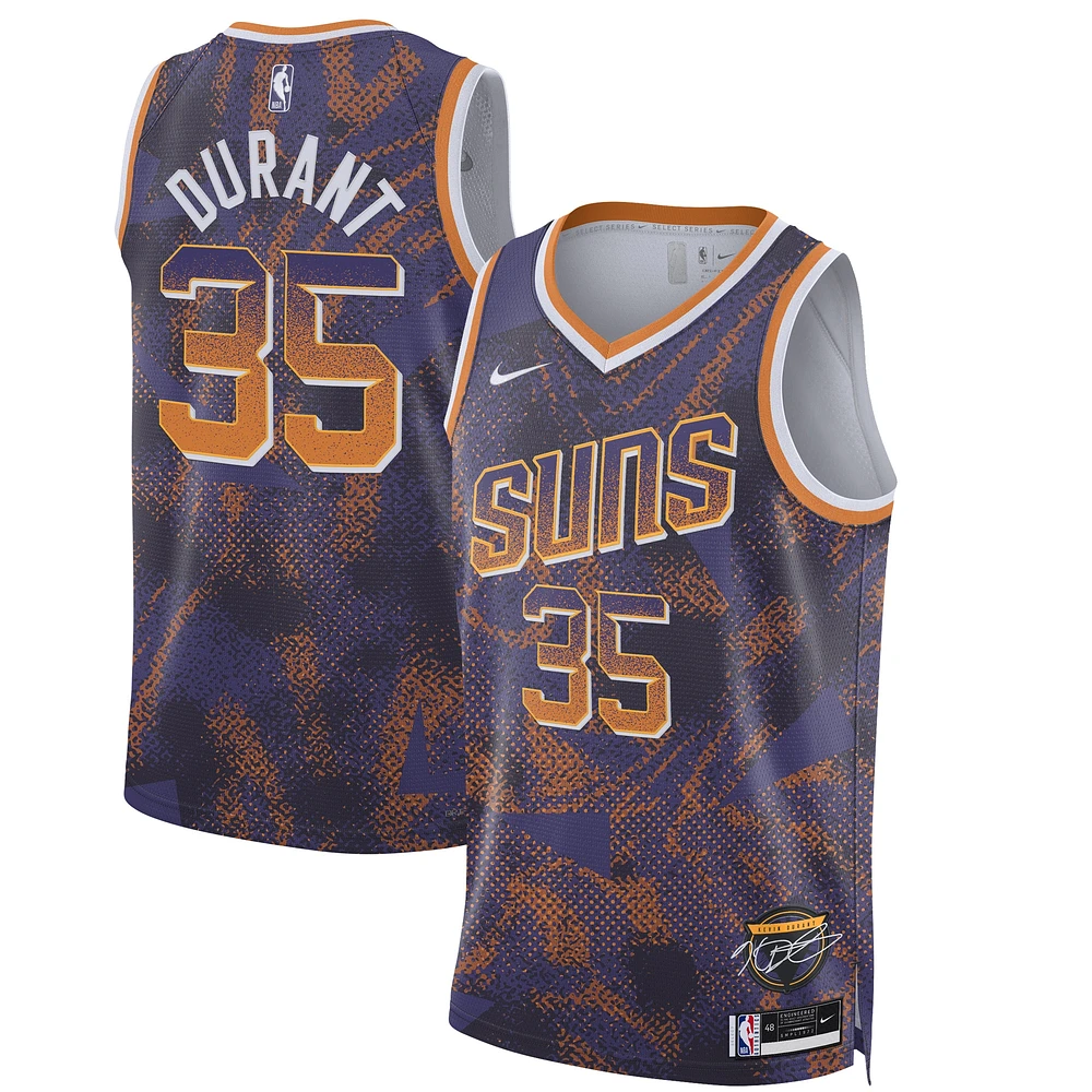 Unisex Nike Kevin Durant Purple Phoenix Suns 2025 Select Series Swingman Player Jersey