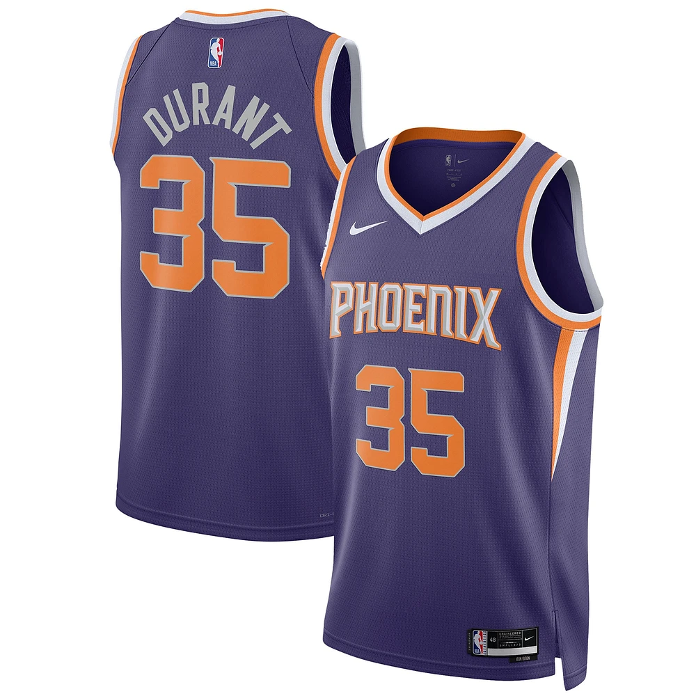 Maillot Nike Swingman unisexe Kevin Durant violet Phoenix Suns