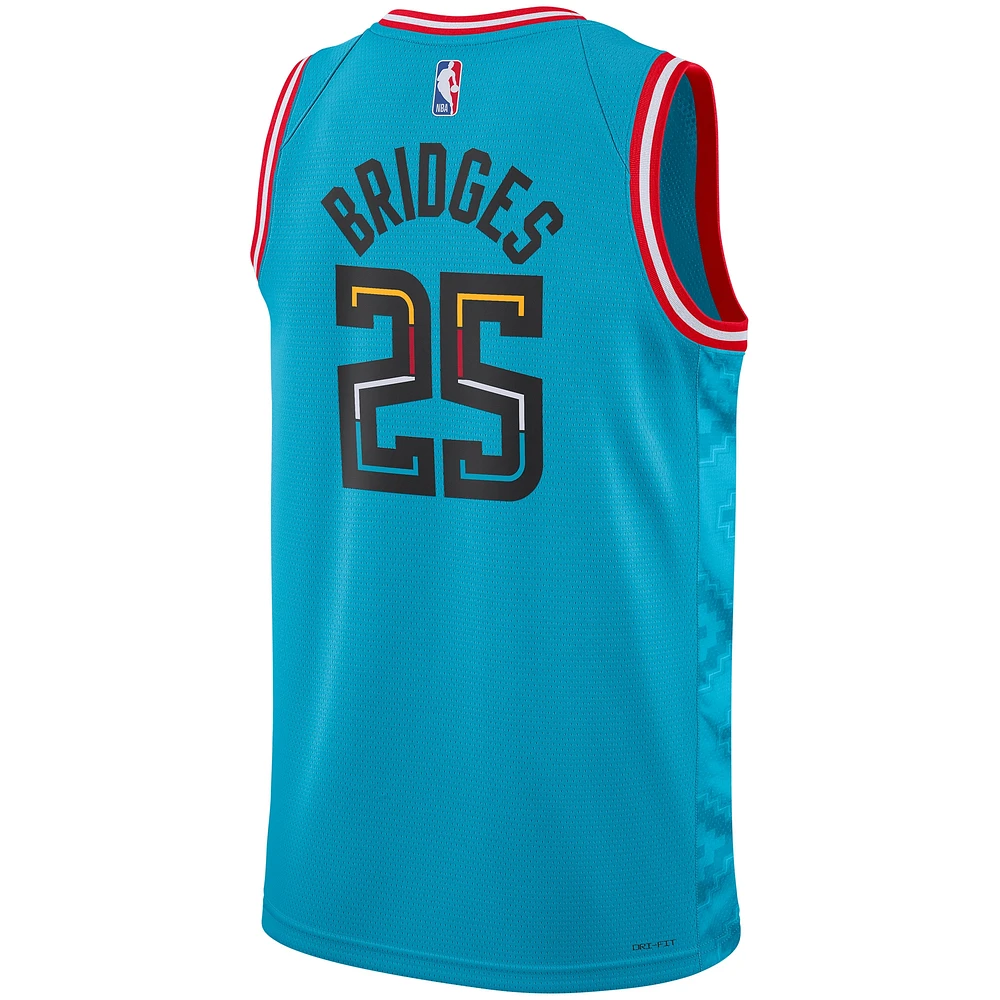 Unisex Nike Mikal Bridges Turquoise Phoenix Suns 2022/23 Swingman Jersey - City Edition