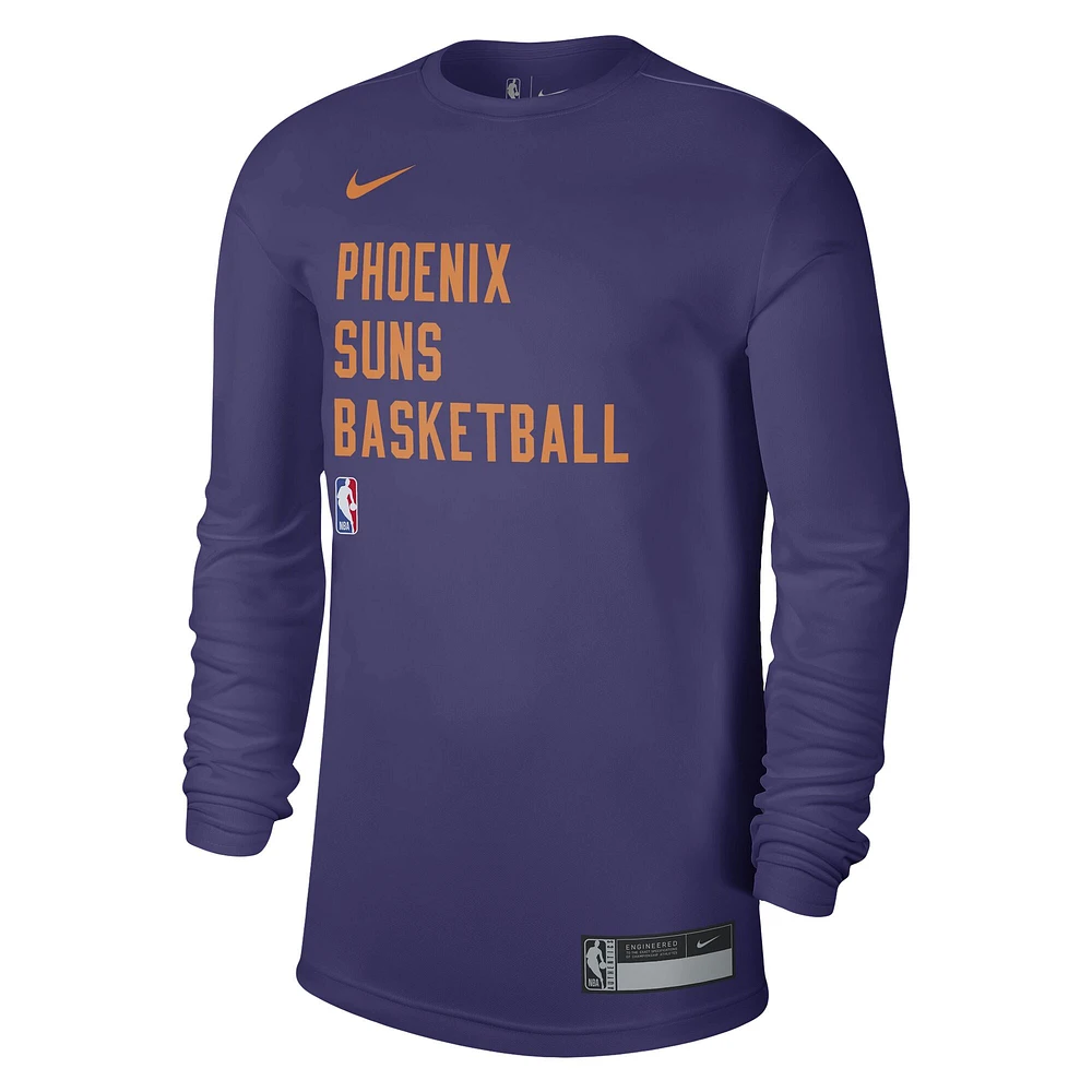 T-shirt à manches longues unisexe Nike Phoenix Suns 2023/24 Legend On-Court Practice pourpre