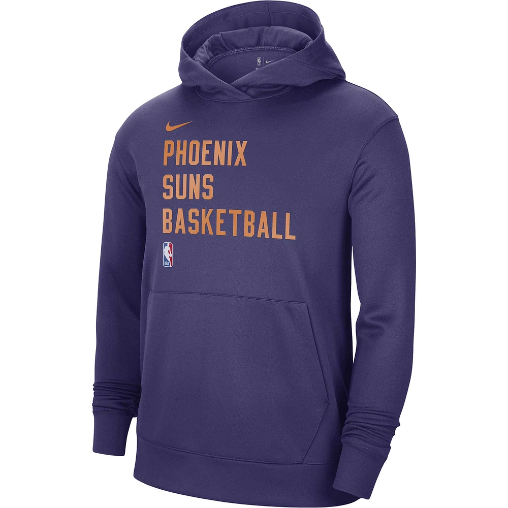 Sweat à capuche unisexe Nike Phoenix Suns 2023/24 Performance Spotlight On-Court Practice pourpre