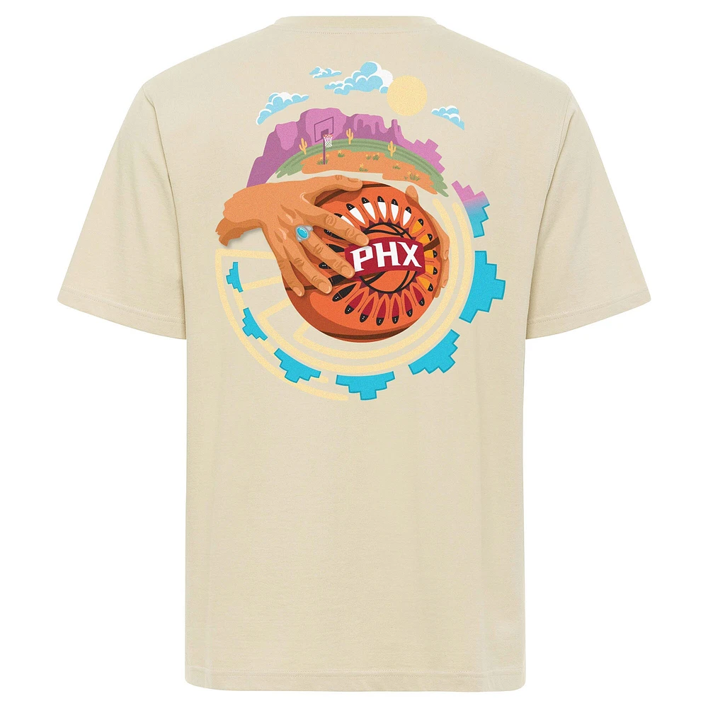 Unisex Sportiqe  Cream Phoenix Suns The Land Artist Series Duke Premium T-Shirt