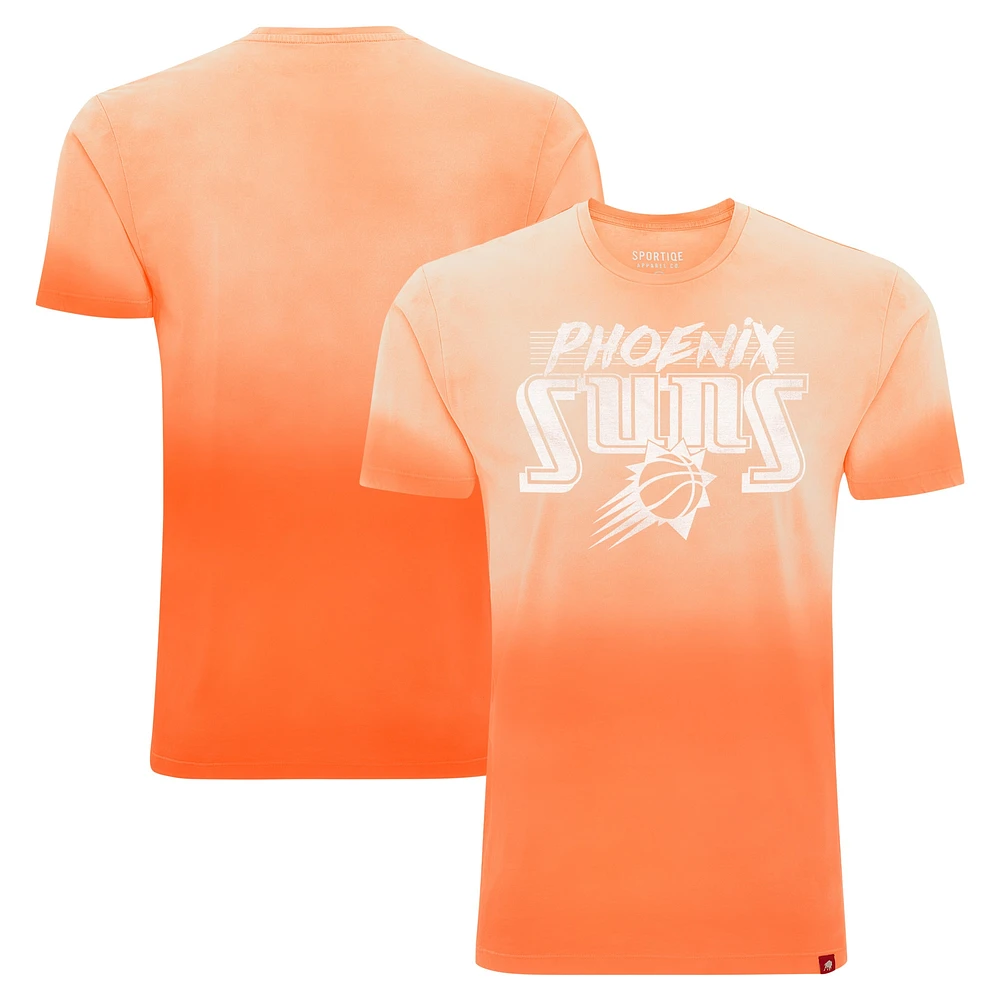 Unisex Sportiqe Orange Phoenix Suns Bingham Sun-Fade T-Shirt