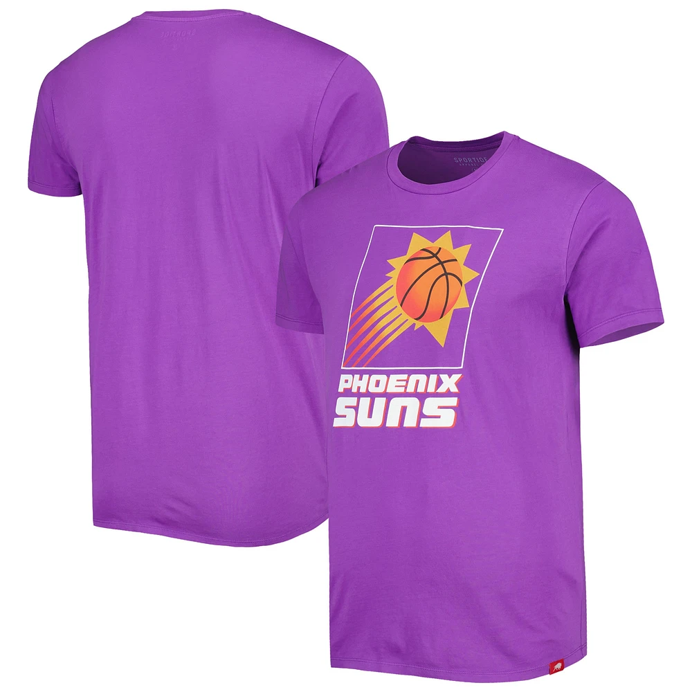 Unisex Sportiqe Purple Phoenix Suns Hardwood Classics Bingham Elevated T-Shirt