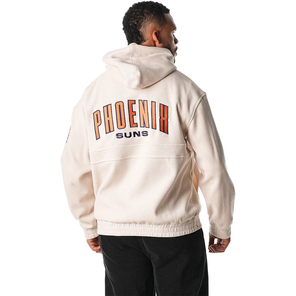 Unisex The Wild Collective  Cream Phoenix Suns Corduroy Tri-Blend Pullover Hoodie