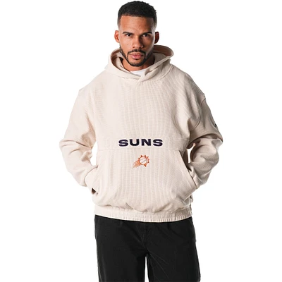 Unisex The Wild Collective  Cream Phoenix Suns Corduroy Tri-Blend Pullover Hoodie