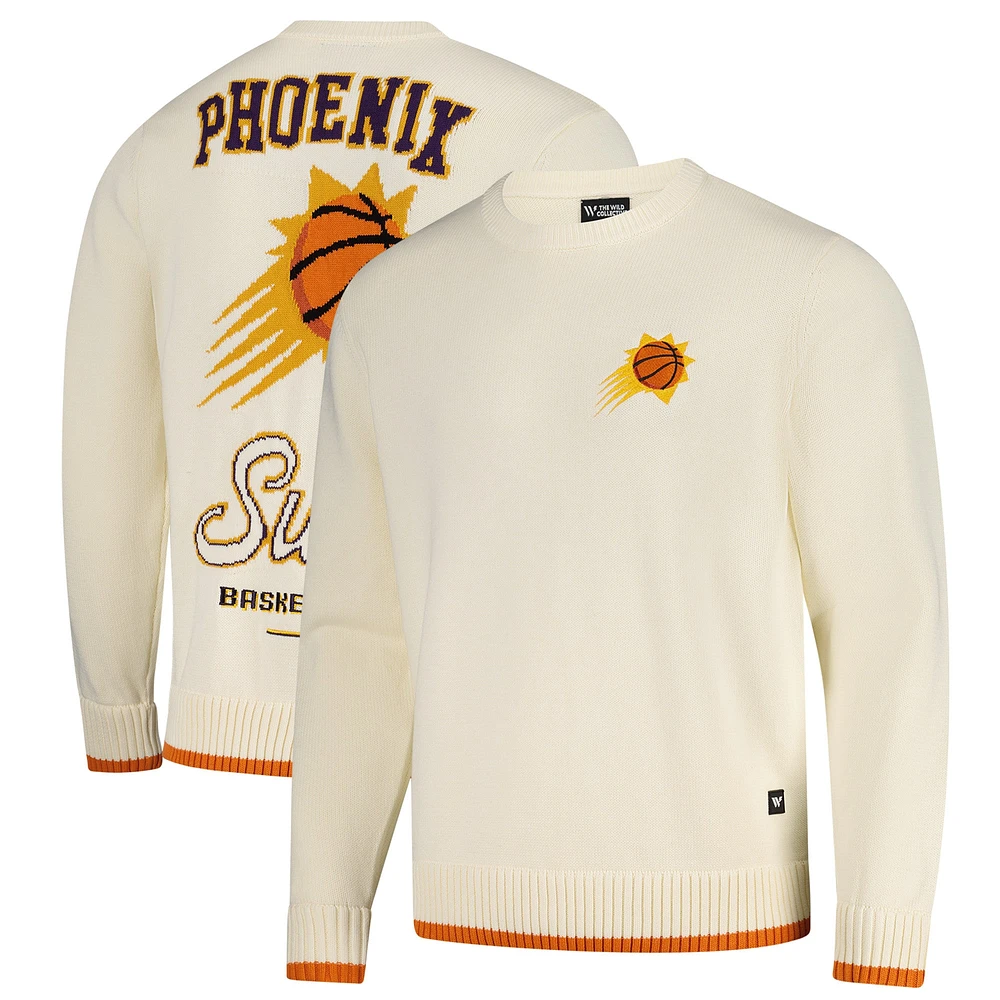 Pull unisexe en tricot jacquard Phoenix Suns crème The Wild Collective