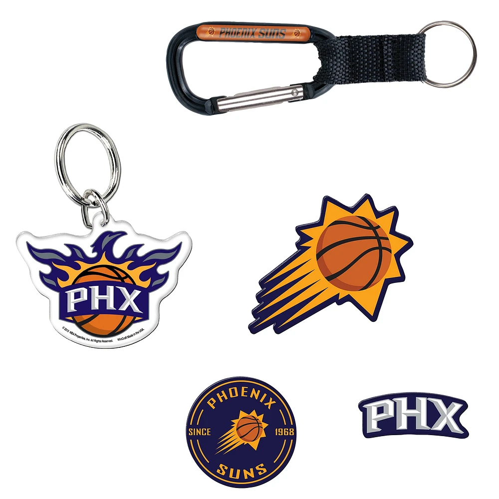 Lot de 5 porte-clés et aimants pour réfrigérateur WinCraft Phoenix Suns