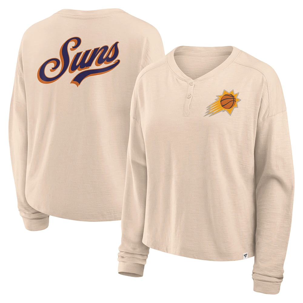 T-shirt à manches longues Fanatics Natural Phoenix Suns pour femmes