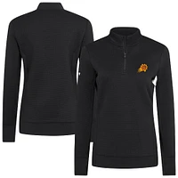 Women's Levelwear  Black Phoenix Suns Cushion Quarter-Zip Pullover