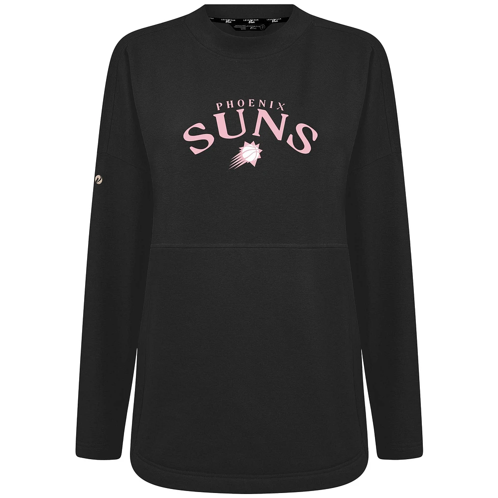 Women's Levelwear  Black Phoenix Suns Mother's Day Beaudry Arched Pullover Sweatshirt