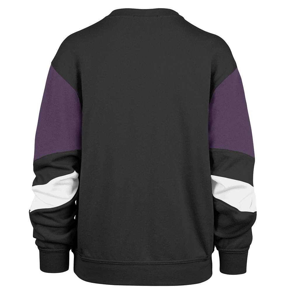 Women's '47 Black Phoenix Suns 2023/24 City Edition Nova Crew Sweatshirt