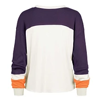 T-shirt à manches longues raglan pour femme '47 Cream Phoenix Suns Curve