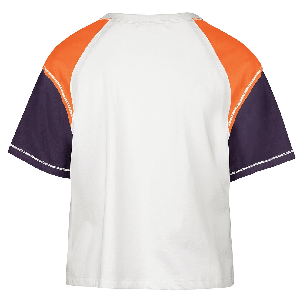 T-shirt court '47 crème Phoenix Suns Premier Raglan pour femmes