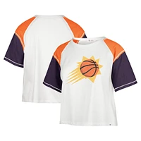 T-shirt court '47 crème Phoenix Suns Premier Raglan pour femmes