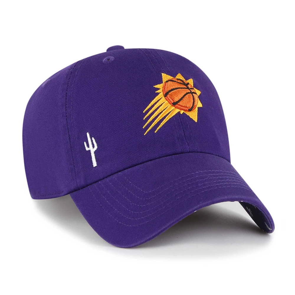 Women's '47  Purple Phoenix Suns Confetti Undervisor Clean Up Adjustable Hat