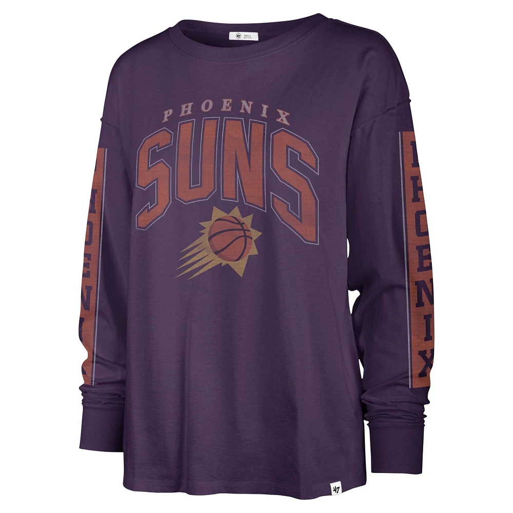 Women's '47 Purple Phoenix Suns Tomcat Long Sleeve T-Shirt