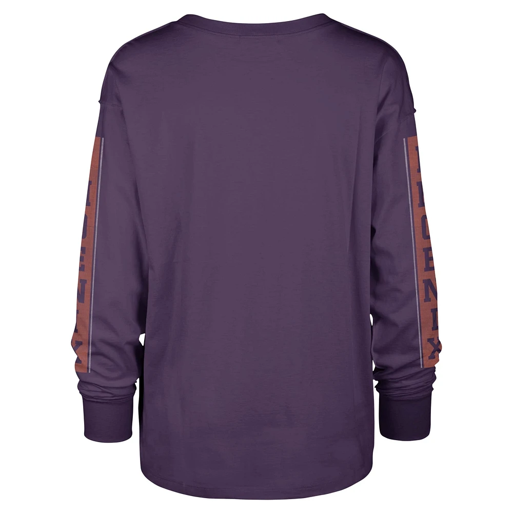 Women's '47 Purple Phoenix Suns Tomcat Long Sleeve T-Shirt