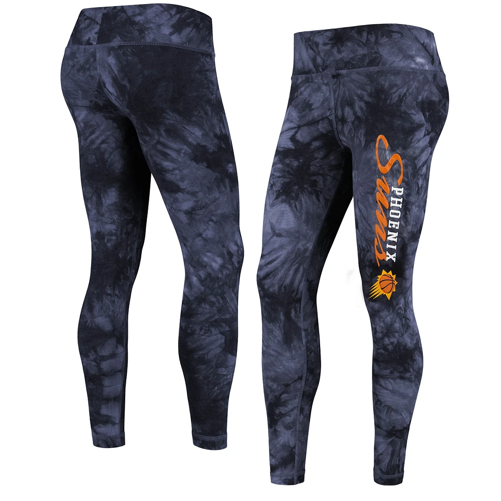 Women's Concepts Sport Black Phoenix Suns Burst Tie-Dye Leggings