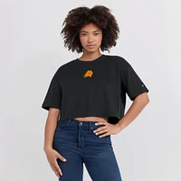 Women's Fanatics Black Phoenix Suns Elements Super Soft Boxy Cropped T-Shirt