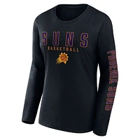 Women's Fanatics Black Phoenix Suns Top Baller Long Sleeve T-Shirt