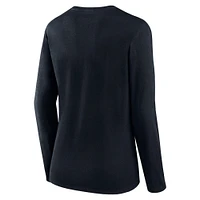 Women's Fanatics Black Phoenix Suns Top Baller Long Sleeve T-Shirt