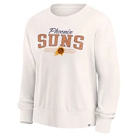 Women's Fanatics Cream Phoenix Suns Close the Game Pullover Sweatshirt