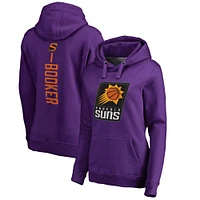 Fanatics pour femmes Devin Booker Purple Phoenix Suns Backer Nom et numéro Pull à capuche