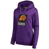 Women's Fanatics Devin Booker Purple Phoenix Suns Backer Name & Number Pullover Hoodie