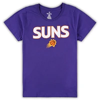 Women's Fanatics Purple/Heather Gray Phoenix Suns Plus T-Shirt & Shorts Combo Set