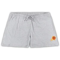 Ensemble combiné t-shirt et short grande taille Fanatics pour femmes violet/gris chiné Phoenix Suns