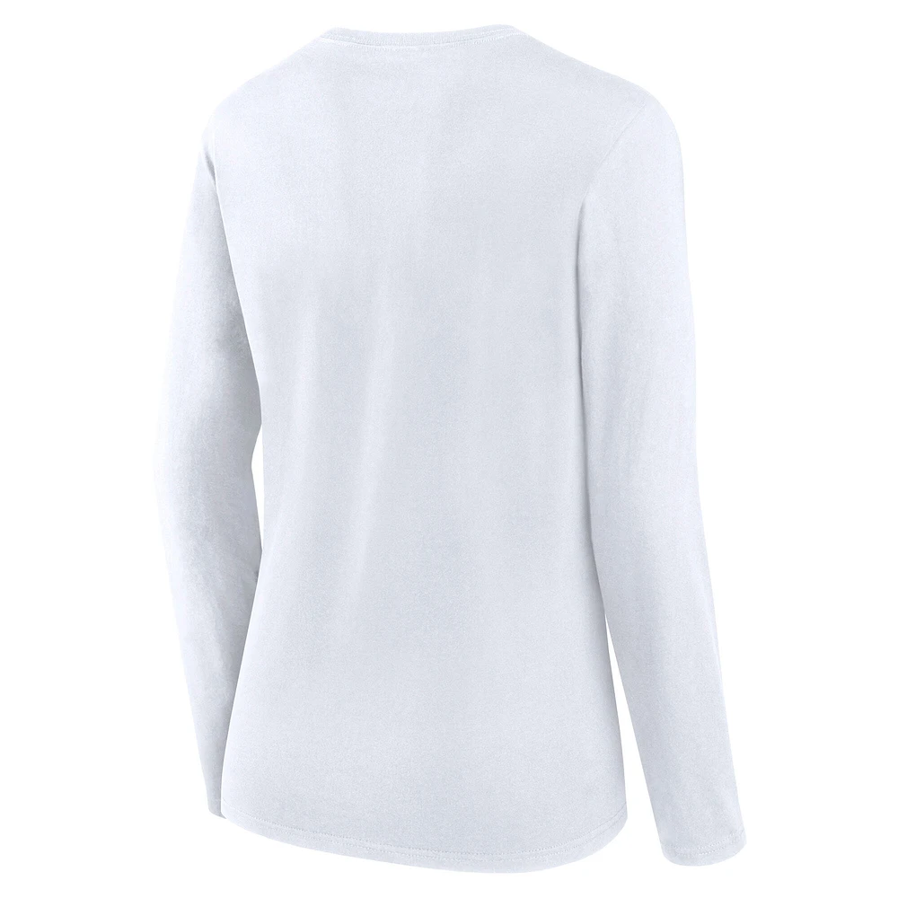 Women's Fanatics White Phoenix Suns Long Sleeve T-Shirt