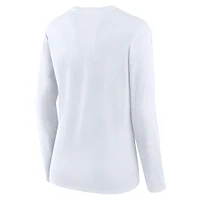 Women's Fanatics White Phoenix Suns Long Sleeve T-Shirt