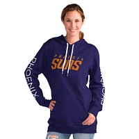 Women's G-III 4Her by Carl Banks Purple Phoenix Suns Base Coach Pullover Hoodie