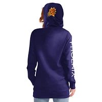 Women's G-III 4Her by Carl Banks Purple Phoenix Suns Base Coach Pullover Hoodie